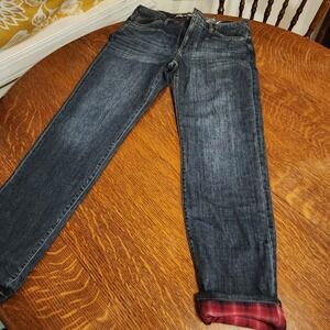 Eddie Bauer Boyfriend Flannel Lined Women's Jeans Camping Outdoor Size 10 NWT